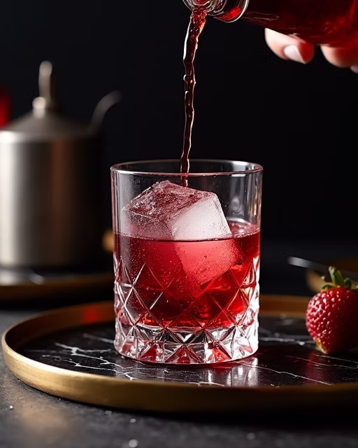 Bartender crafting cocktail
